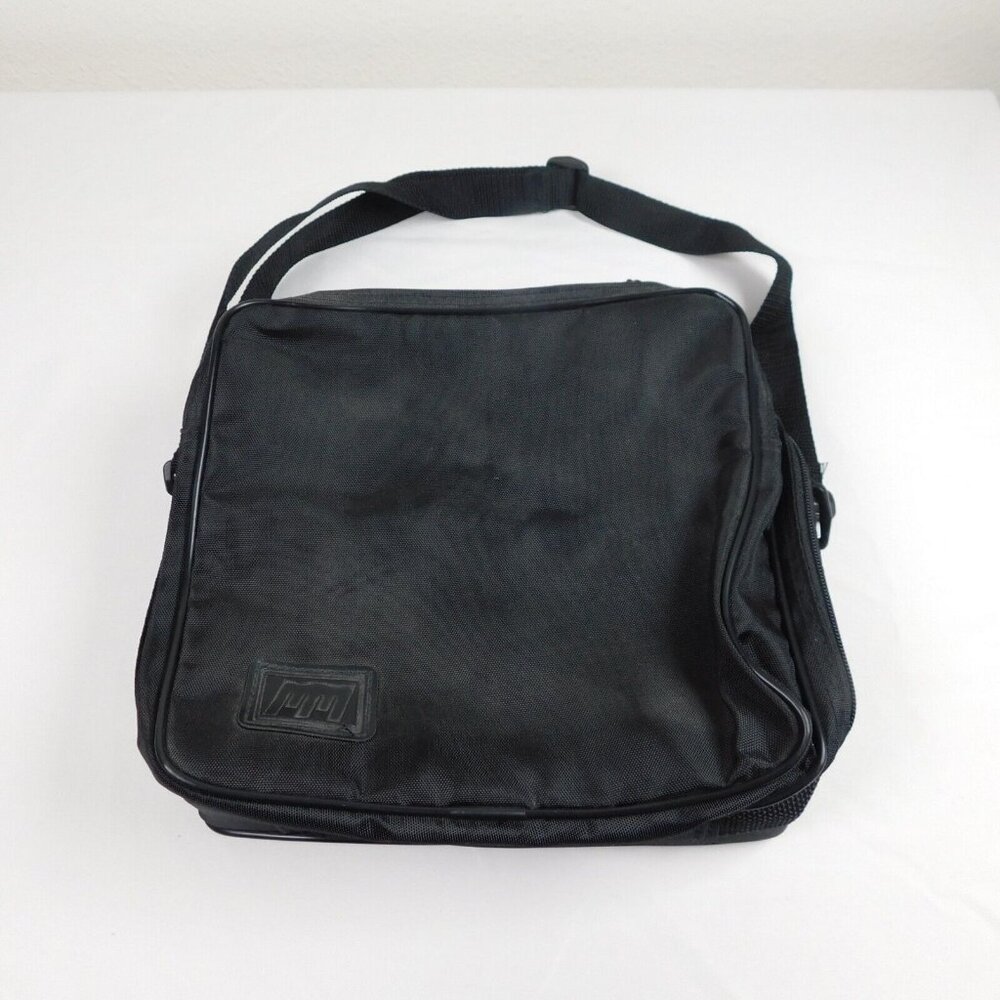 Black Soft Cassette Tape Carrying Case Bag Adjustable Strap MM Holds 10 Tapes